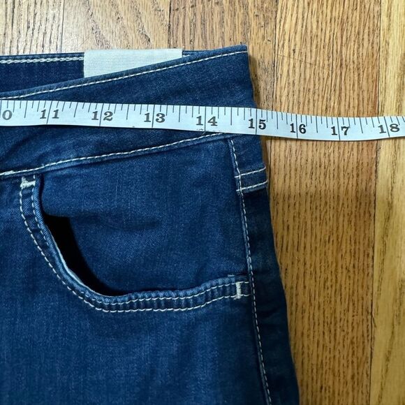 Free People We The Free Jordan Maxi Skirt Denim High Rise Stretch Dark Wash 0&6 - Picture 7 of 9